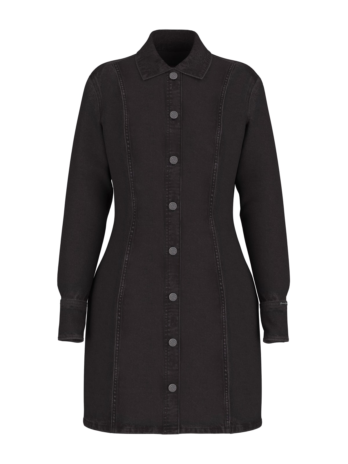 Vestido em Ganga Preto - Guess Jeans 5