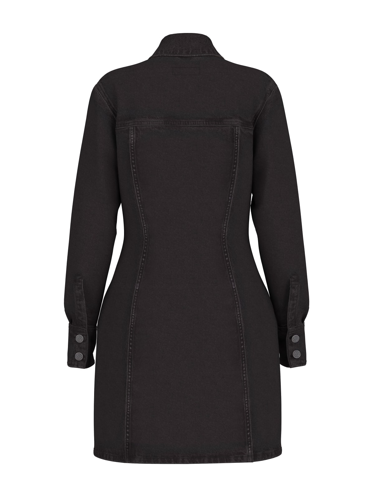 Vestido em Ganga Preto - Guess Jeans 6