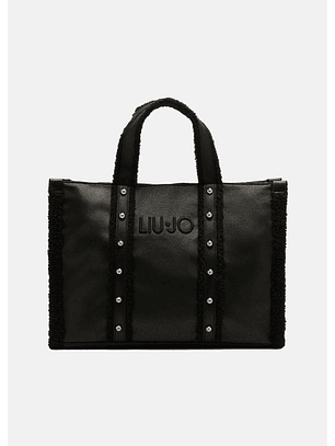 Mala de mão Preta com Caraculo - LIU JO 