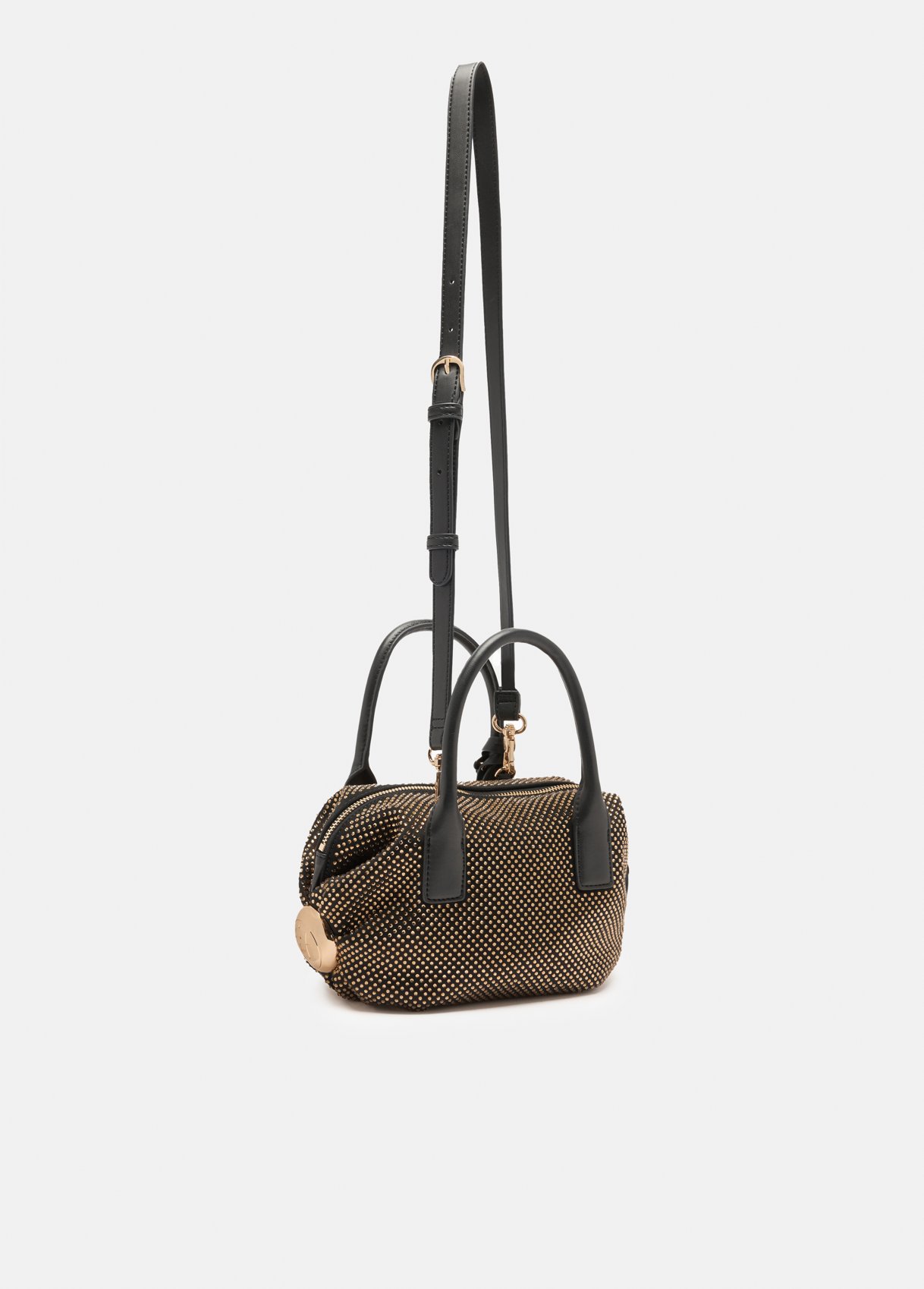 Mala de Mão Amélie Preta com Dourado  - LIU JO   3