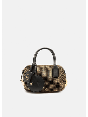 Mala de Mão Amélie Preta com Dourado  - LIU JO  