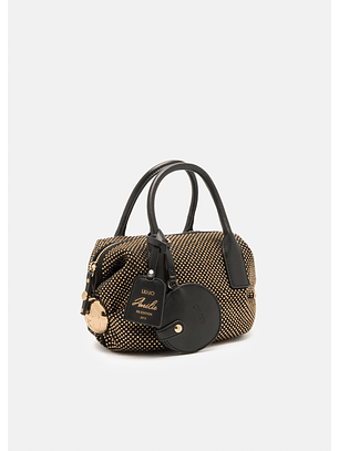 Mala de Mão Amélie Preta com Dourado  - LIU JO  