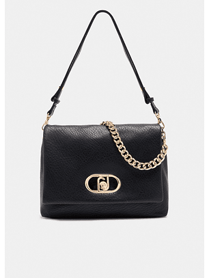 Mala de Ombro/Crossbody LaPuffy Grande Preto - LIU JO  