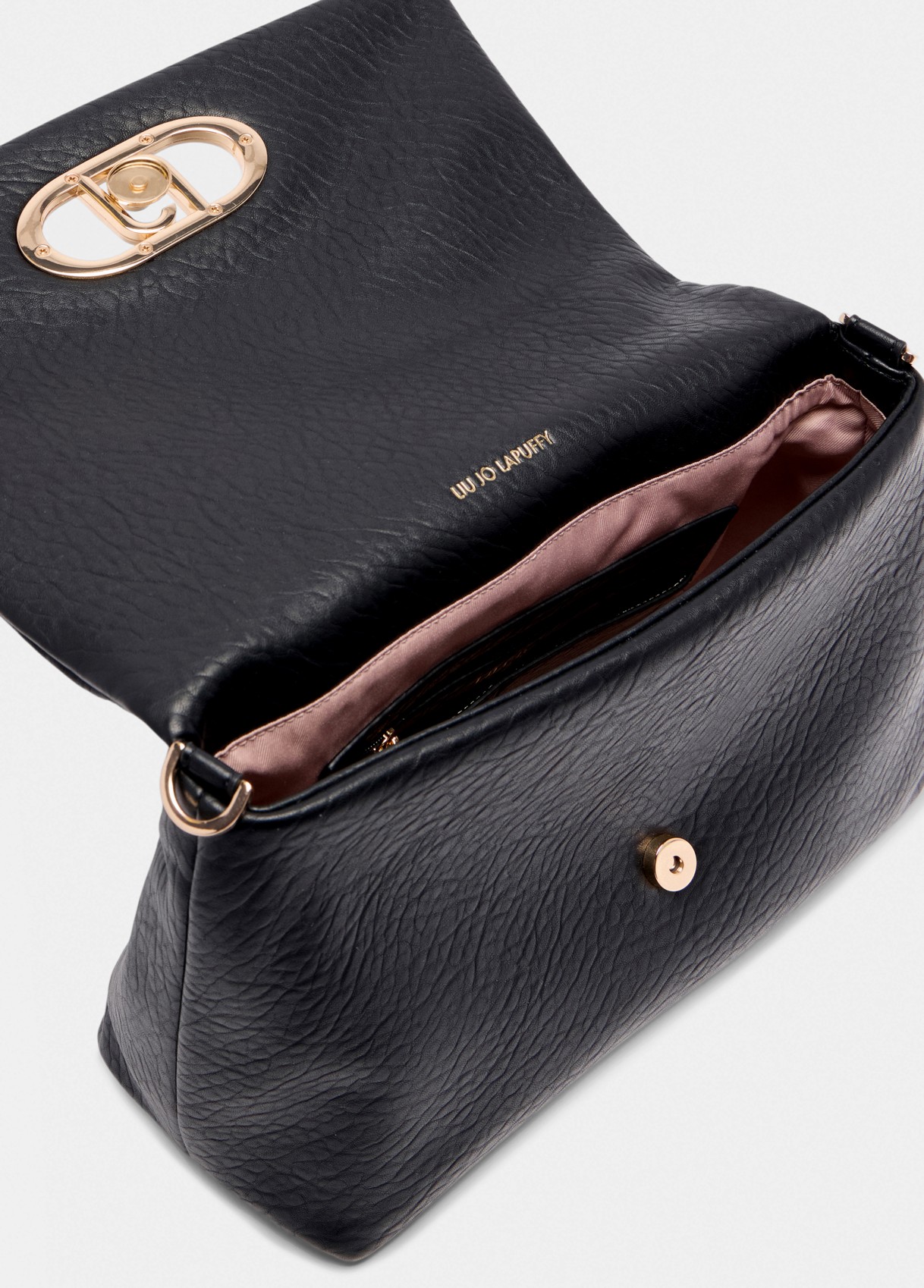 Mala de Ombro/Crossbody LaPuffy Grande Preto - LIU JO   5