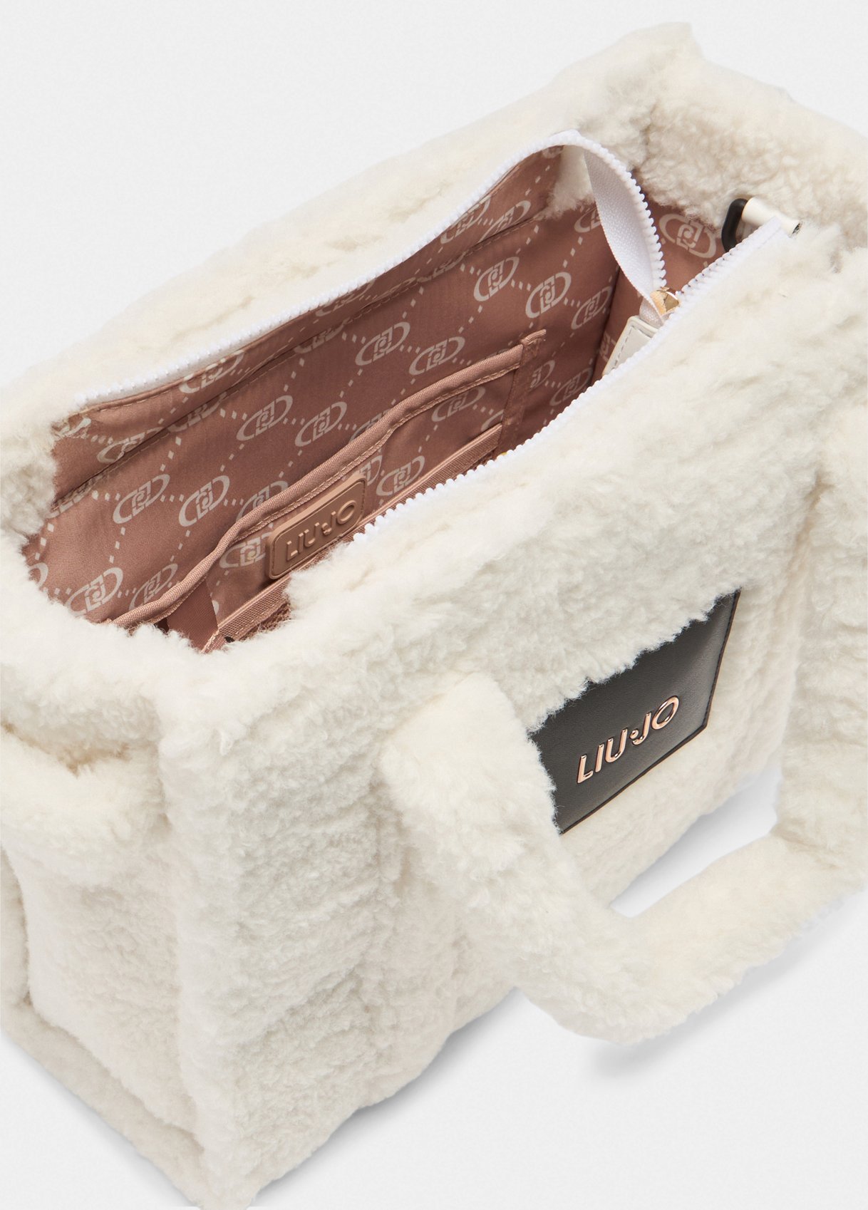 Mala de Mão em Pelo Branco com Preto - LIU JO 3