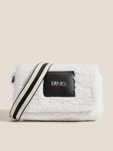 Mala Crossbody em Branco com Pelo  - LIU JO    1