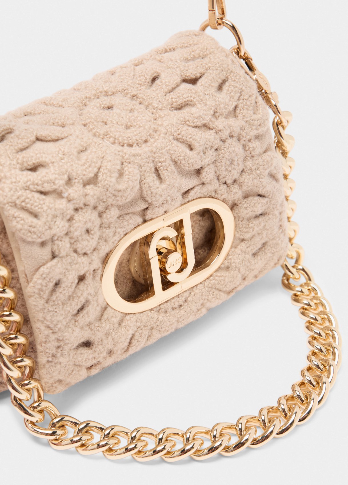 Crossbody LaPuffy em Crochet Bege - LIU JO   3
