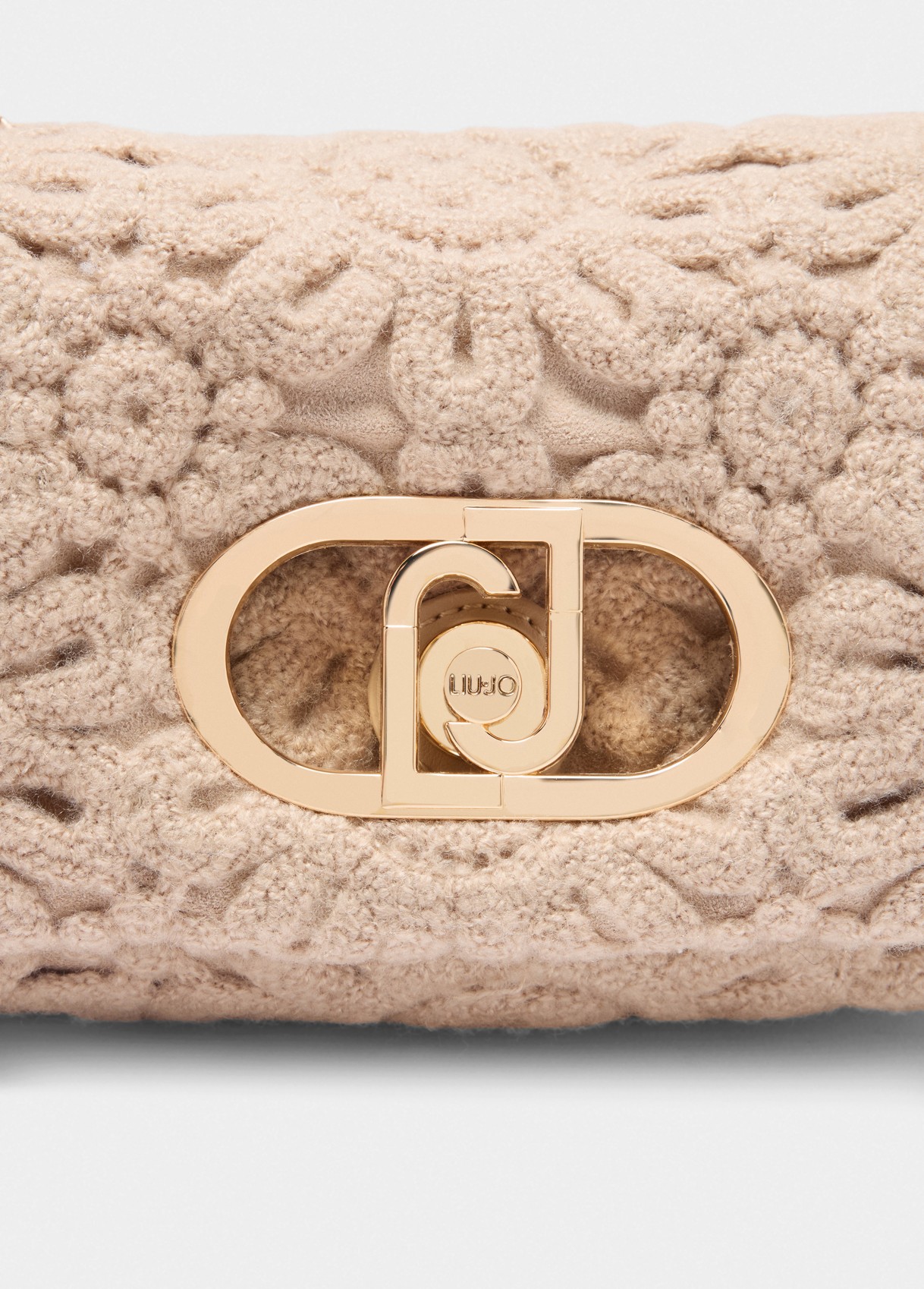 Crossbody LaPuffy em Crochet Bege - LIU JO   4