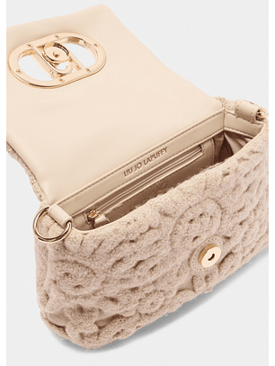 Crossbody LaPuffy em Crochet Bege - LIU JO  