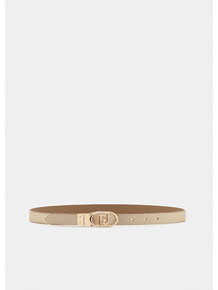 Cinto Reversível Dourado e Camel -  LIU JO