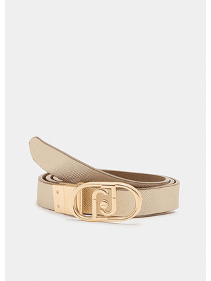 Cinto Reversível Dourado e Camel -  LIU JO