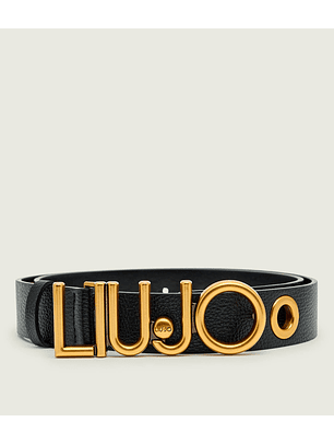 Cinto Preto Com Fivela Dourada -  LIU JO
