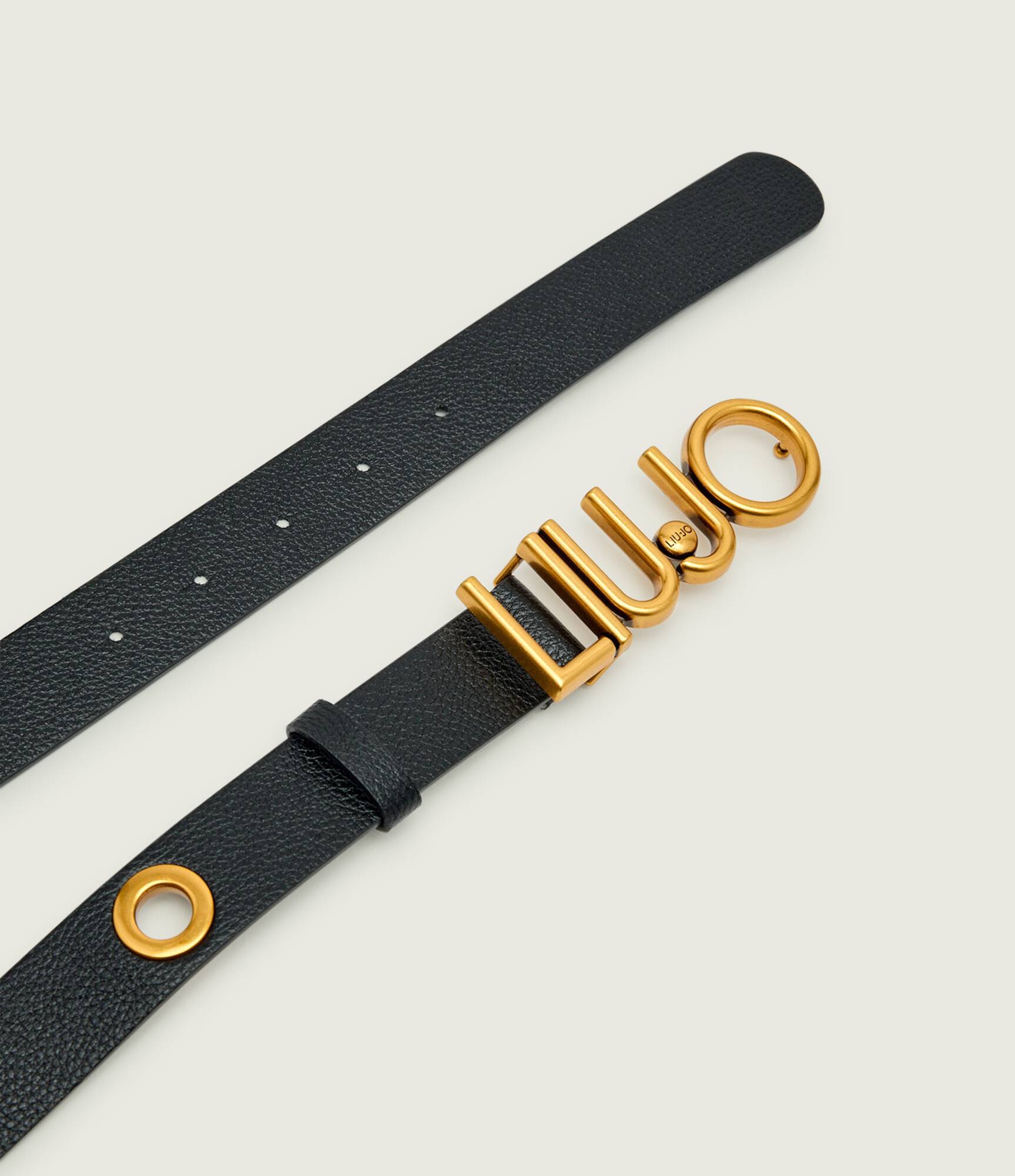 Cinto Preto Com Fivela Dourada -  LIU JO 2