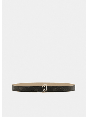 Cinto Reversível Logo e Taupe-  LIU JO 