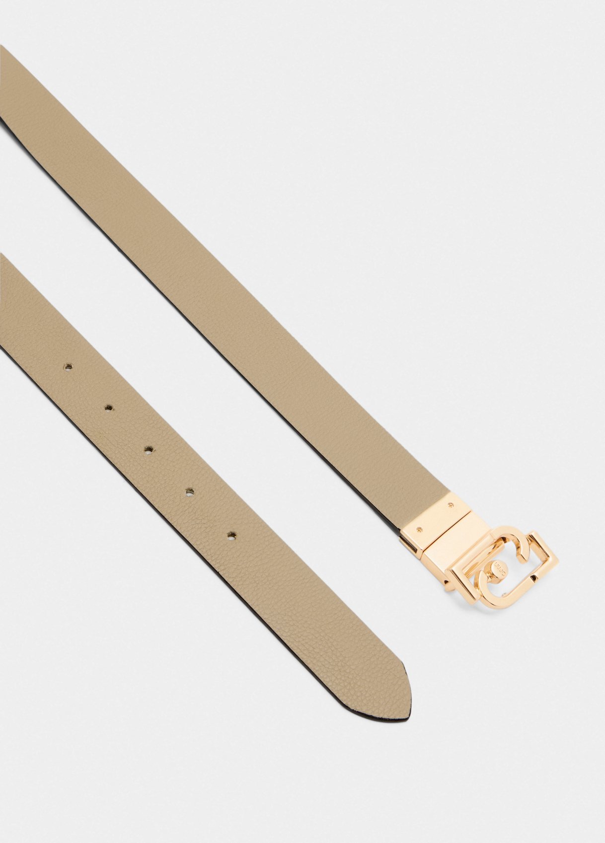 Cinto Reversível Logo e Taupe-  LIU JO  5