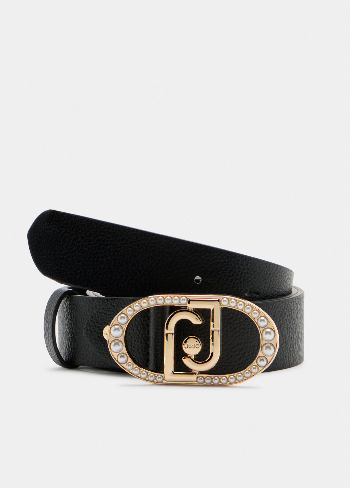 Cinto Preto Com Fivela com Pérolas -  LIU JO  1