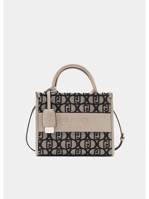 Mala de Mão Com Logo Taupe - LIU JO 