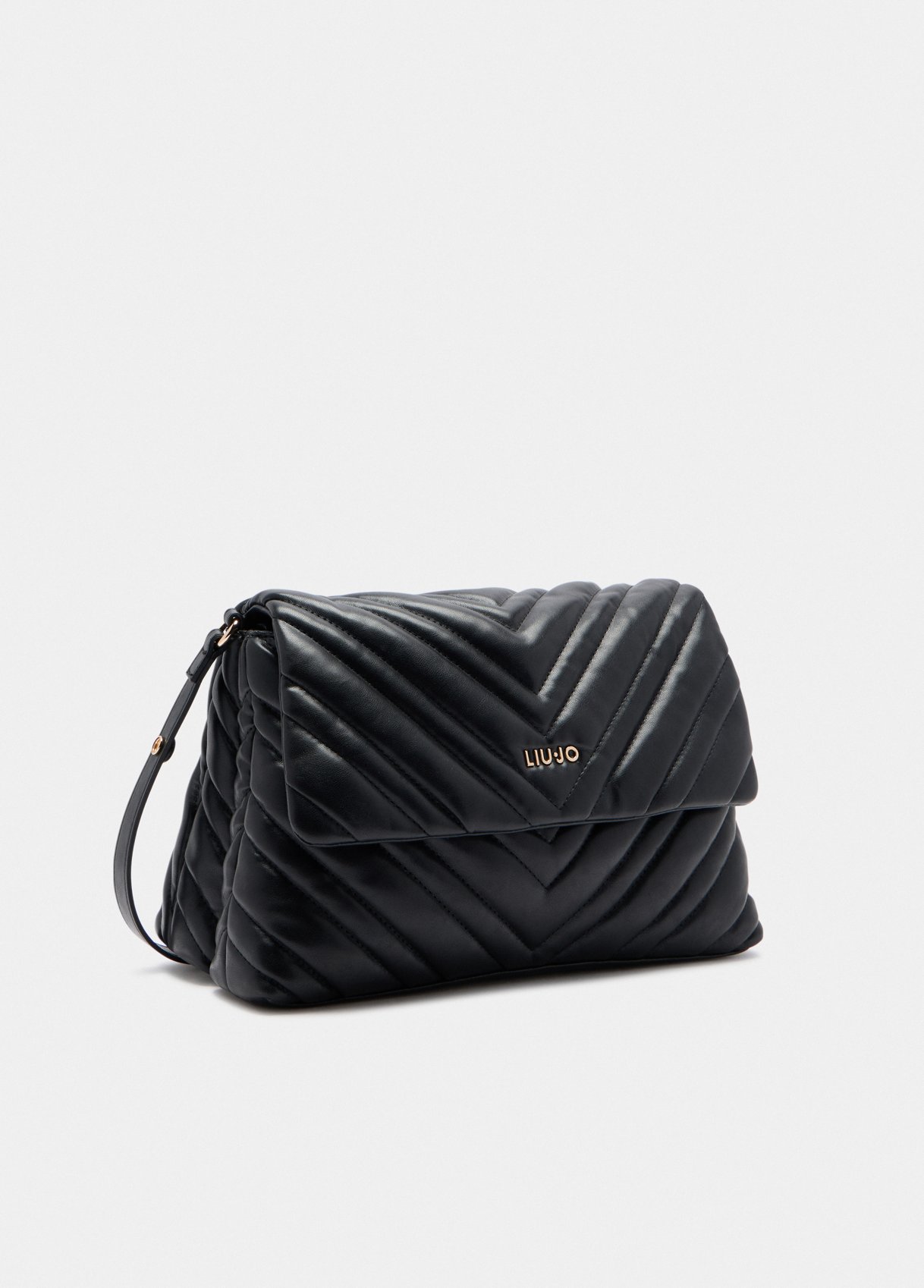 Mala de Ombro Grande Preta Acolchoada - LIU JO   3