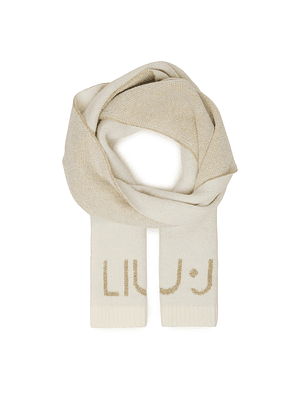 Cachecol Branco com Dourado - LIU JO 