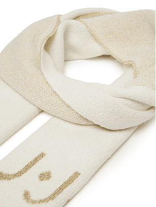 Cachecol Branco com Dourado - LIU JO 