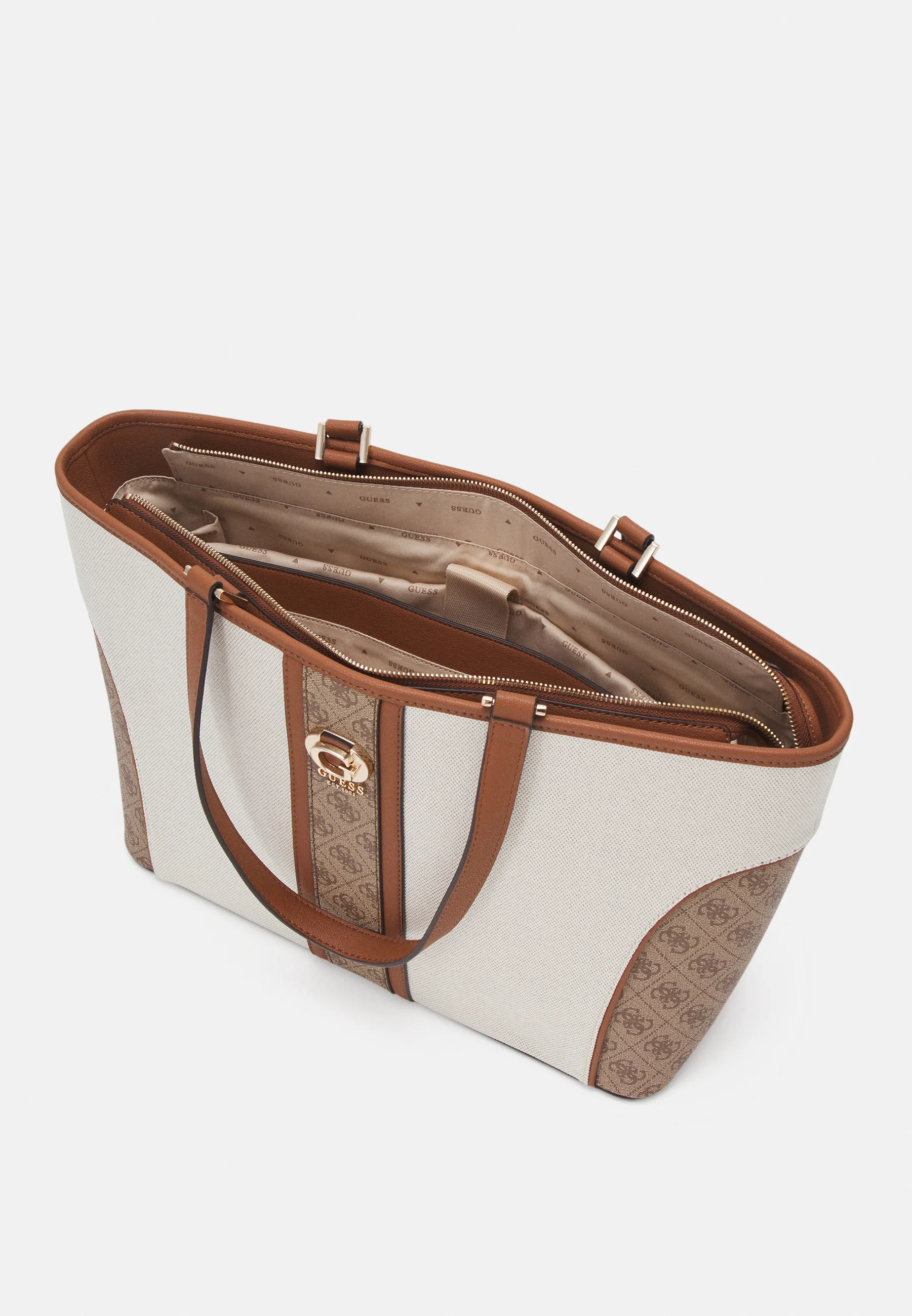 Mala de Ombro KERIMA Logo Bege - Guess 3