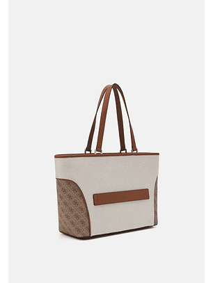 Mala de Ombro KERIMA Logo Bege - Guess