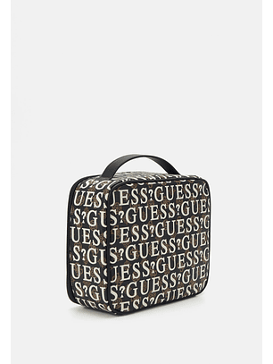 Bolsa de Cosmético STARK Logo Castanho - Guess