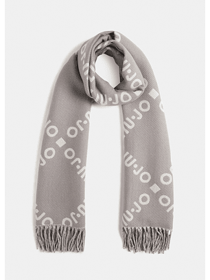 Cachecol Com Franjas Cinza - LIU JO  