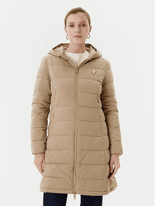 Casaco Médio Básico Aleta Bege - Guess 