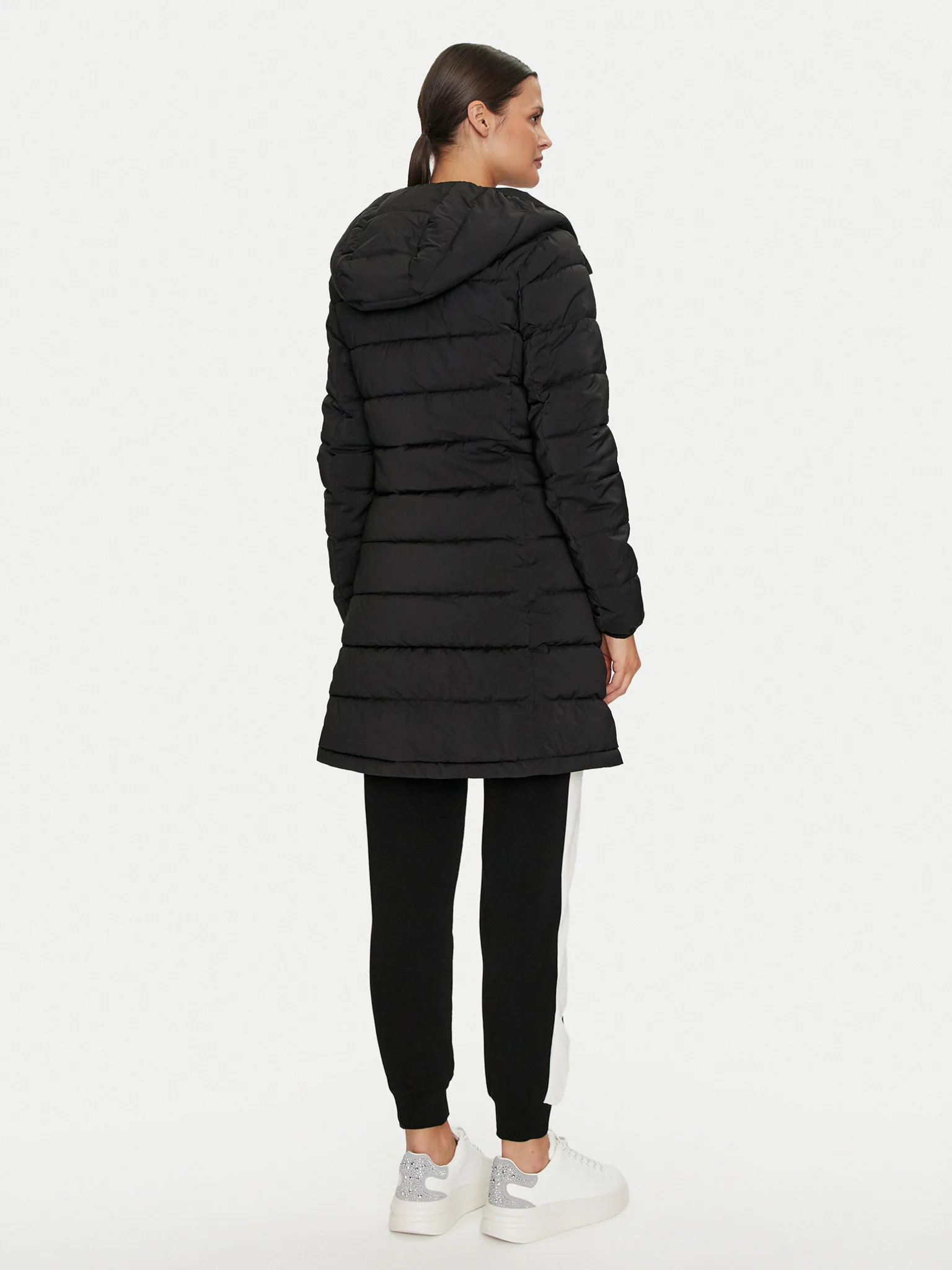 Casaco Médio Básico Aleta Preto - Guess 2