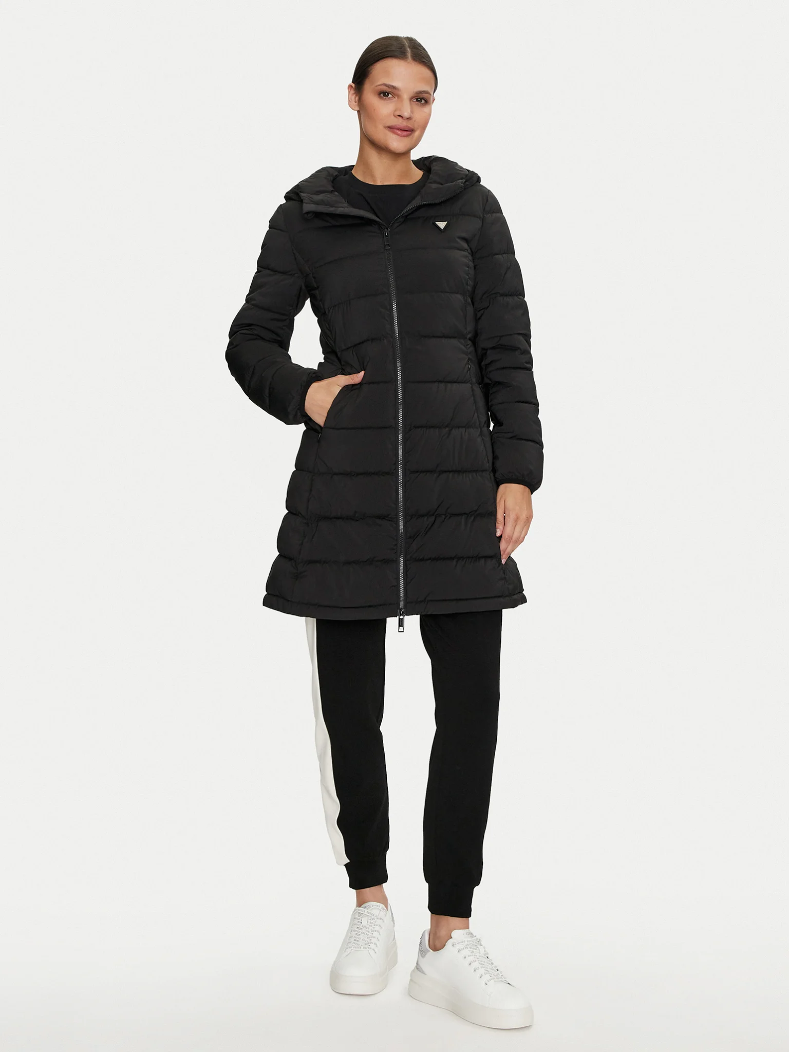 Casaco Médio Básico Aleta Preto - Guess 1