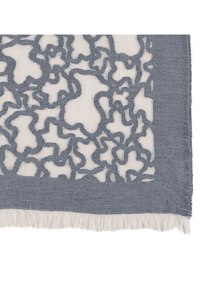 Echarpe Kaos Devore Azul - Tous 