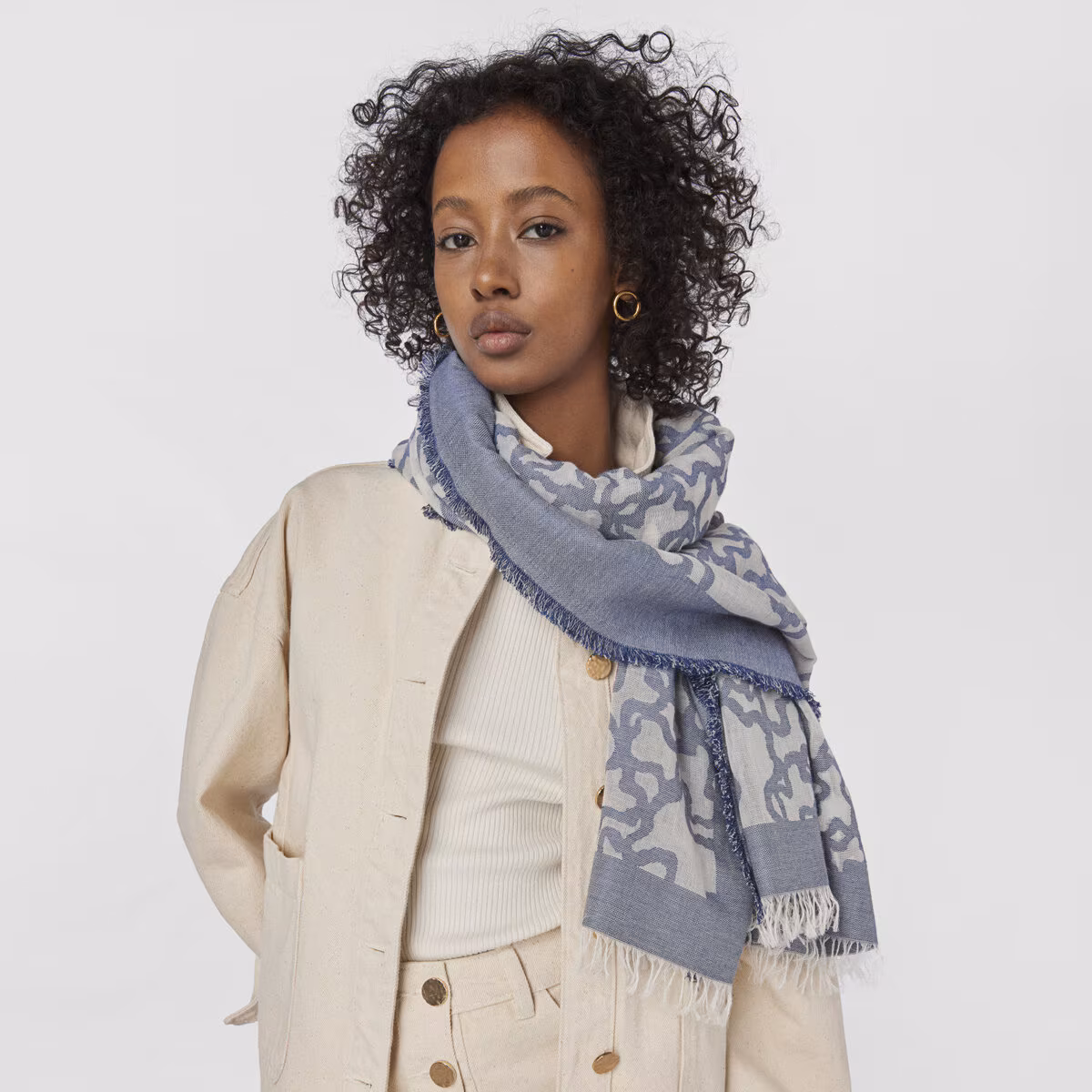 Echarpe Kaos Devore Azul - Tous  4