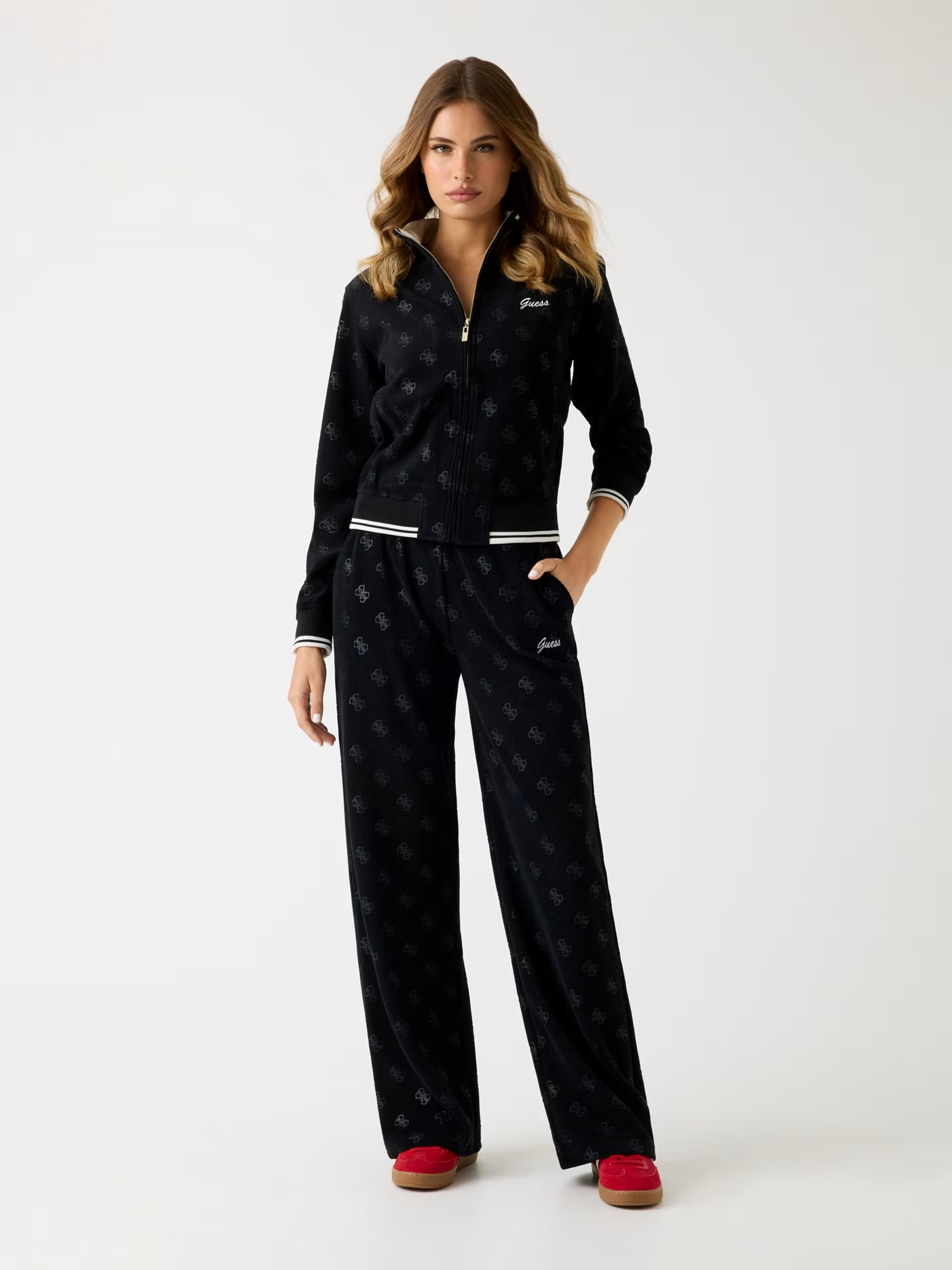 Calças Desportivas PAULINA Bombazine Preto - Guess  2