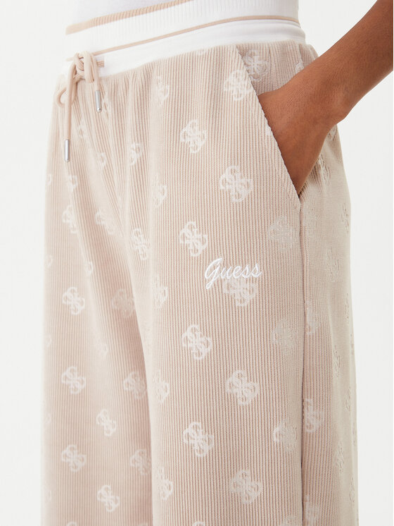 Calças Desportivas PAULINA Bombazine Creme - Guess  3