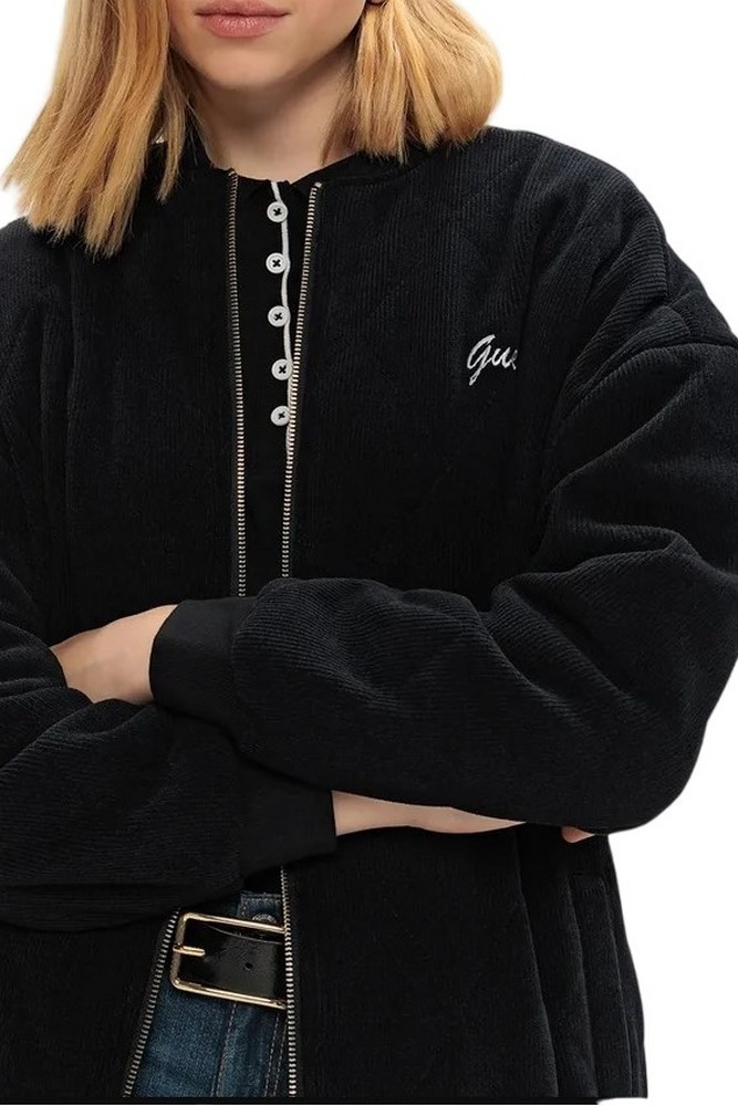 Bomber PAULINA em Bombazine Preto - Guess 5