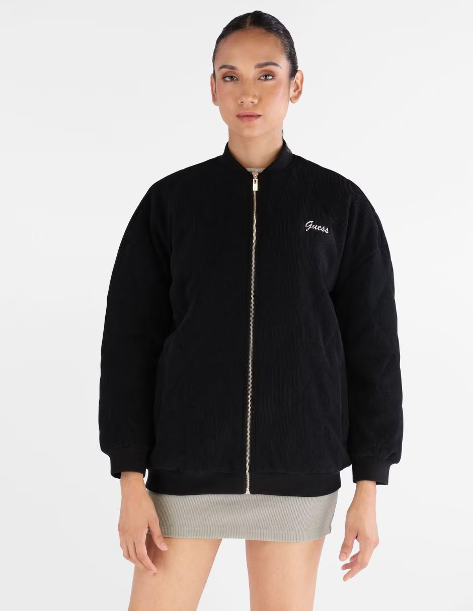 Bomber PAULINA em Bombazine Preto - Guess 1