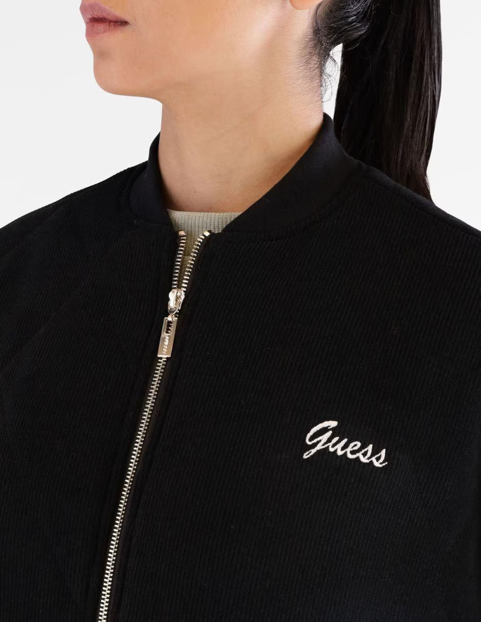 Bomber PAULINA em Bombazine Preto - Guess 4