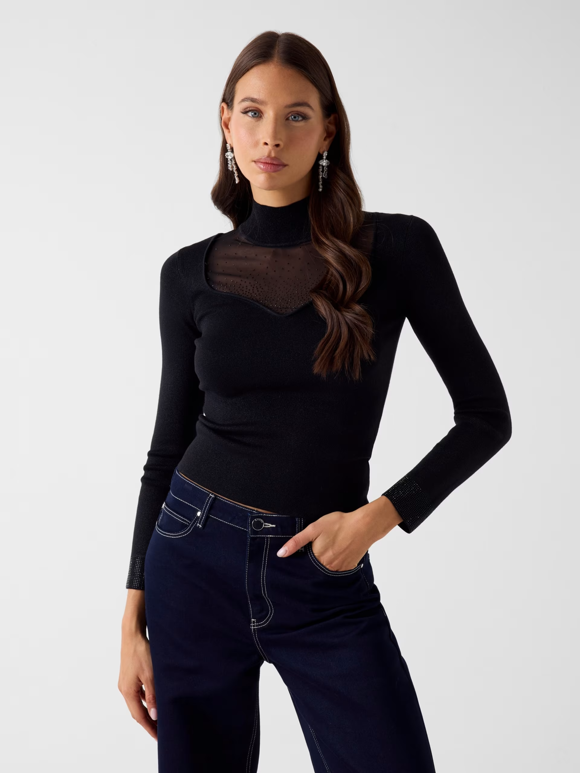 Camisola de Malha LUCY Preto - Guess 1