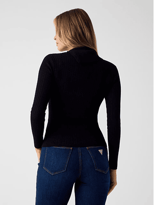 Camisola de Malha Gola Alta PRSICILLA Preto - Guess 