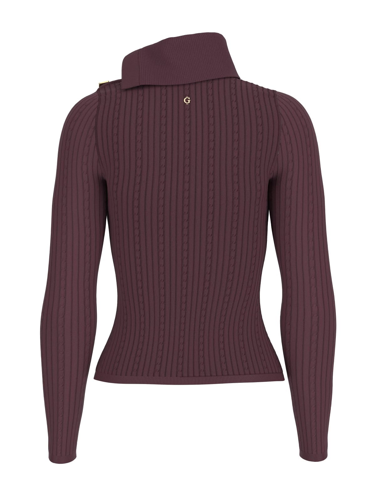 Camisola de Malha Gola Alta PRSICILLA Vinho - Guess 4