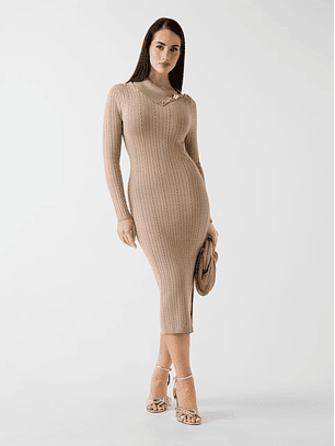 Vestido de Malha PRISCILLA Bege - Guess 