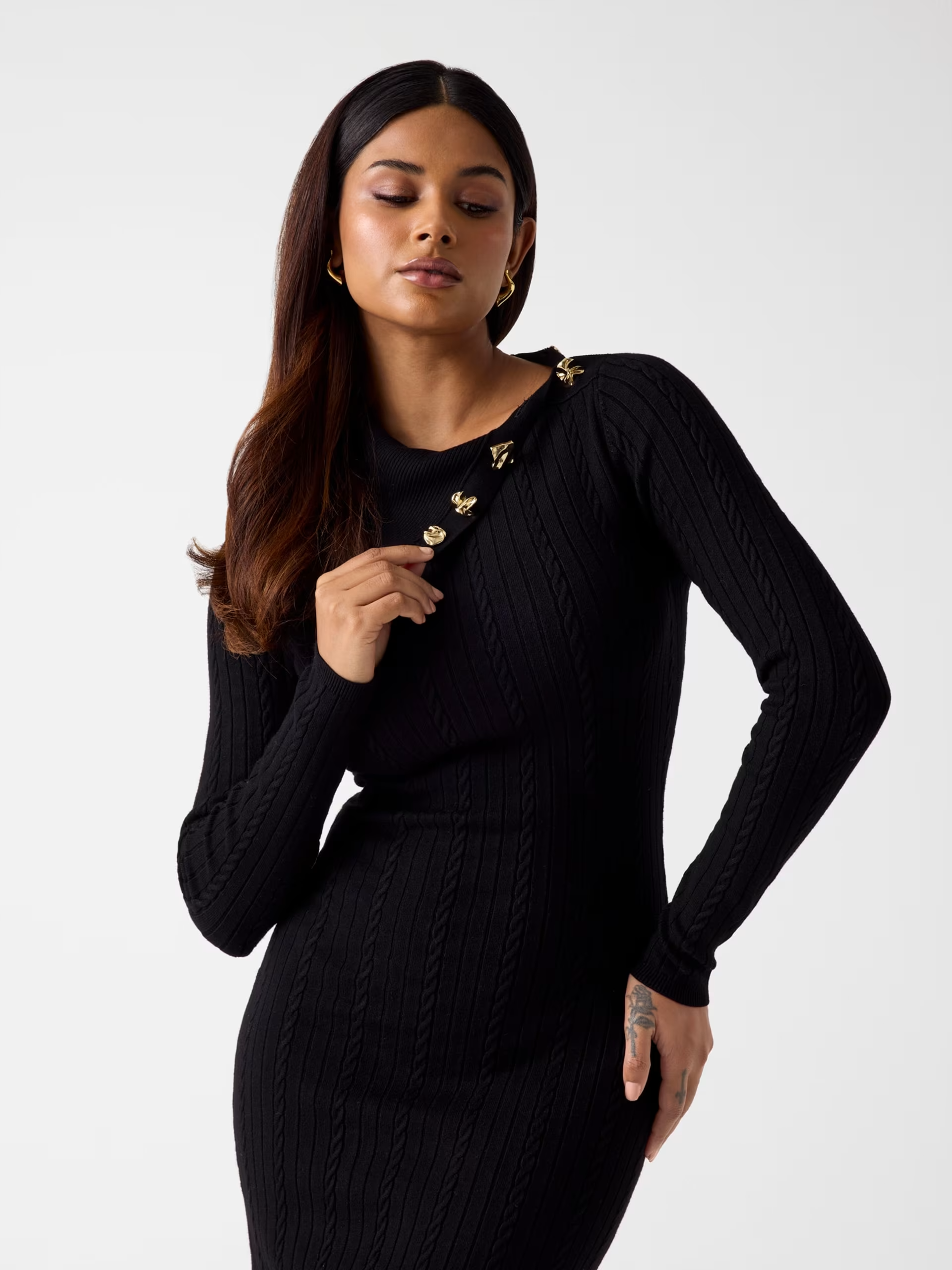 Vestido de Malha PRISCILLA Preto - Guess 4