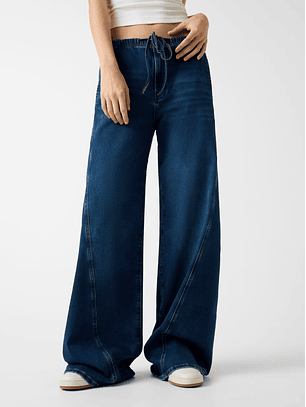 Calças Largas com Cós de Atilho Ganga - Guess Jeans