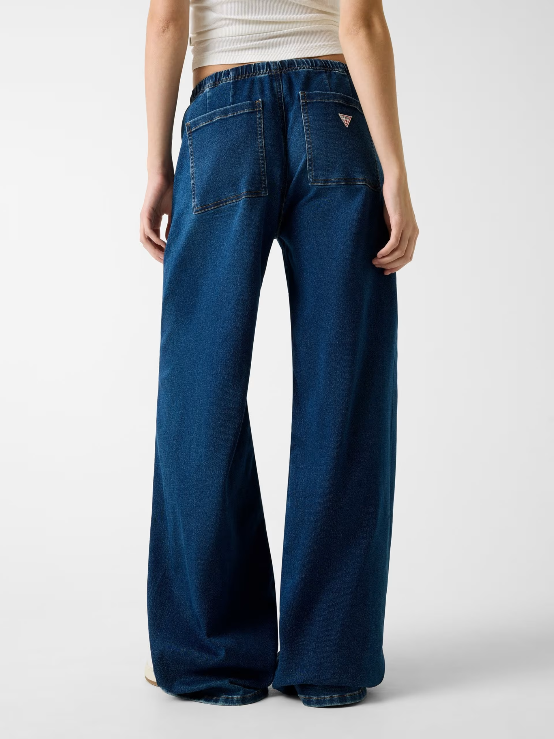 Calças Largas com Cós de Atilho Ganga - Guess Jeans 3