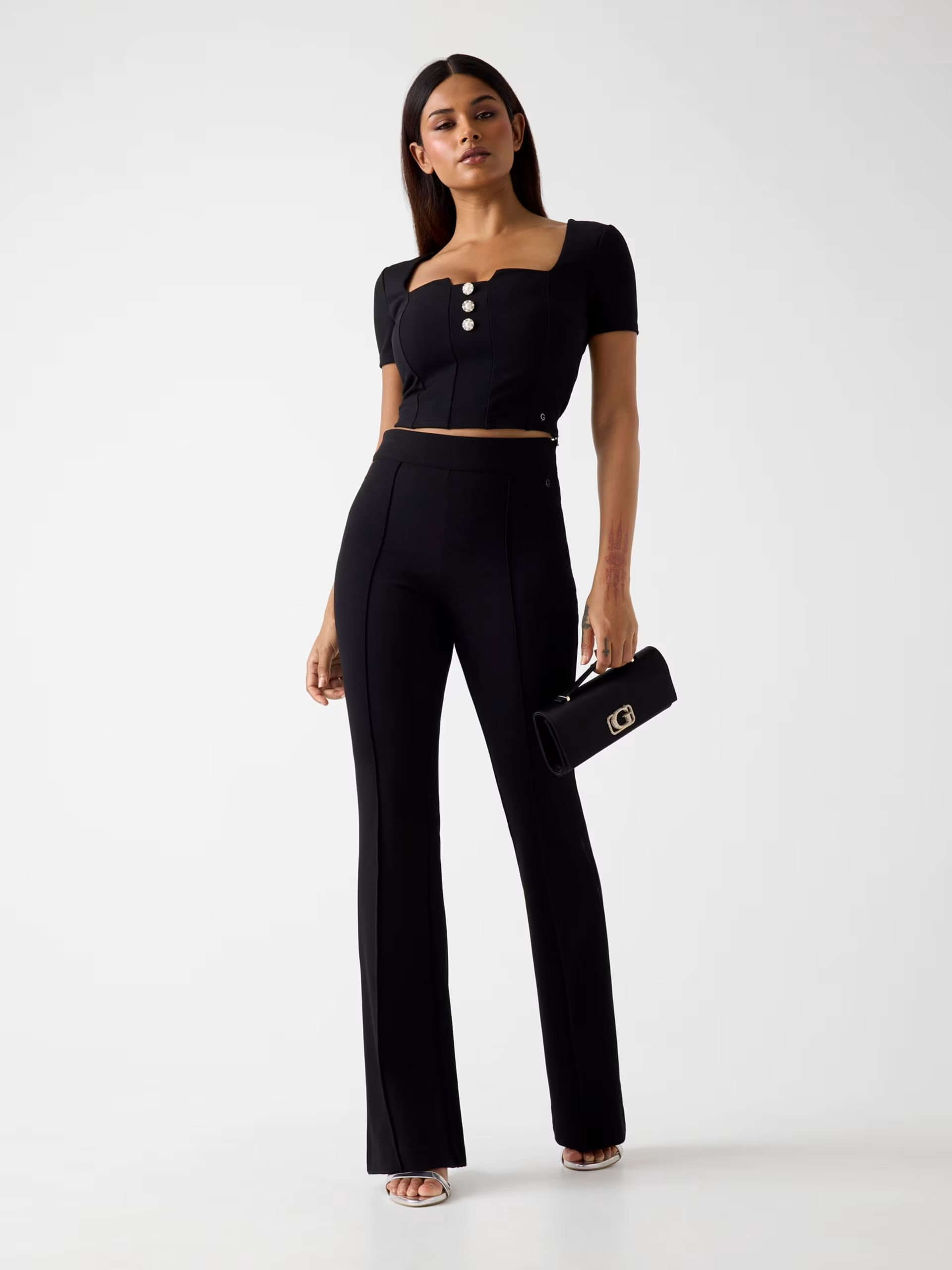 Calças Flare EVELINA Preto - Guess 2