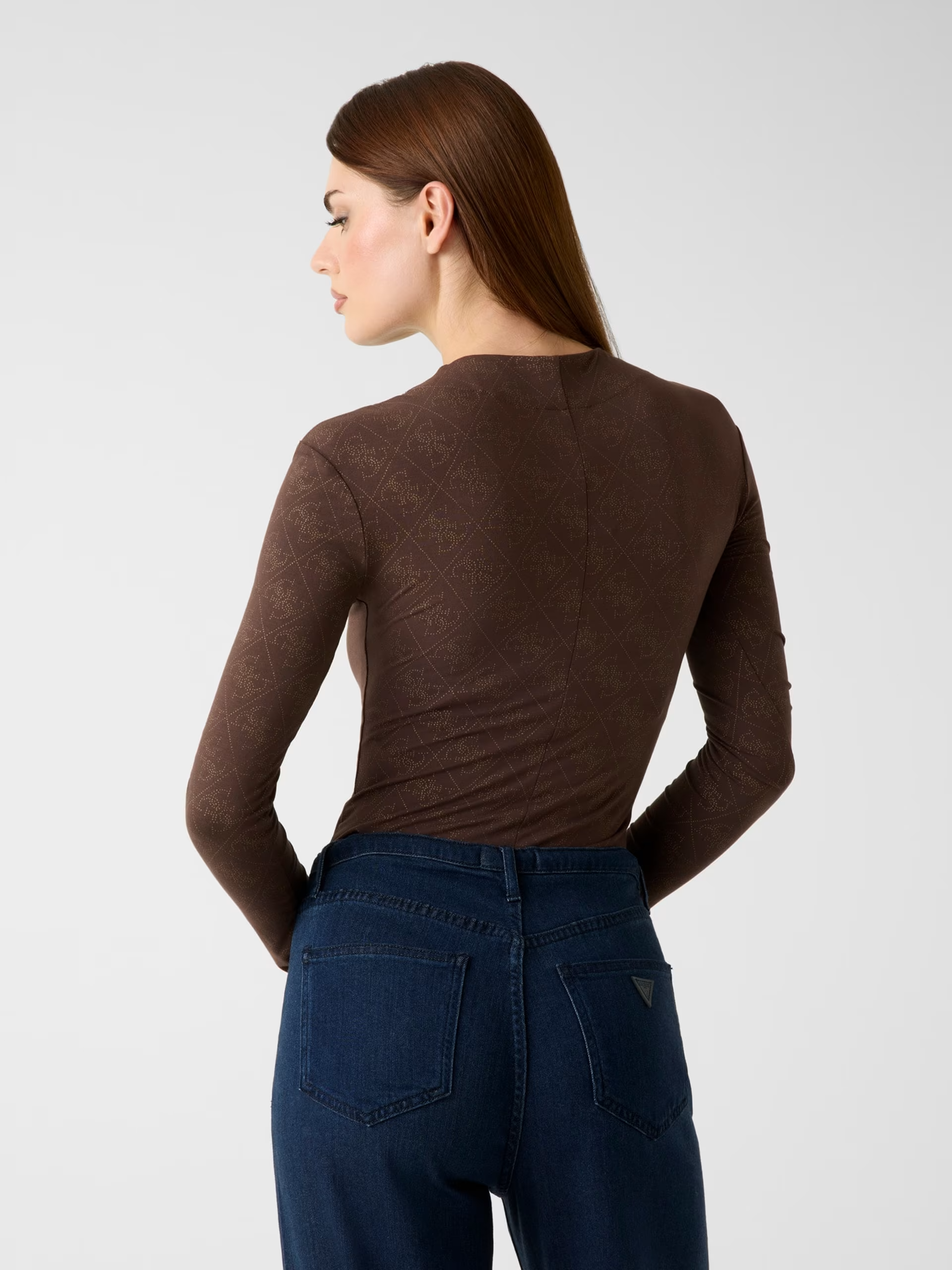 Body TEODORA Logo Castanho - Guess 3