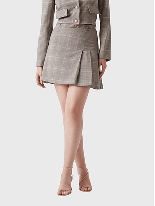 Saia GERALDINA Príncipe de Gales Taupe - Guess