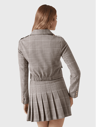 Casaco GERALDINA Príncipe de Gales Taupe - Guess 