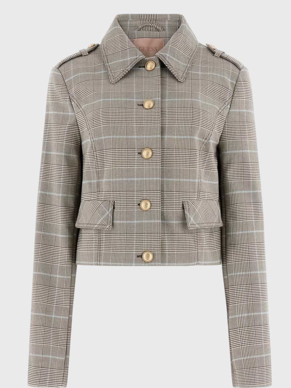 Saia GERALDINA Príncipe de Gales Taupe - Guess  4